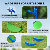 Metal Outdoor Garden Swing Set for Backyard and Play Set for Toddlers - Velmora