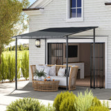 Metal Pergola Gazebo 238cm Width x 238cm Depth - Velmora