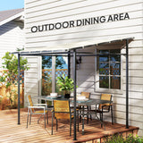 Metal Pergola Gazebo 238cm Width x 238cm Depth - Velmora