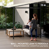 Metal Pergola Gazebo 238cm Width x 238cm Depth - Velmora