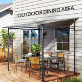 Metal Pergola Gazebo 238cm Width x 238cm Depth - Velmora