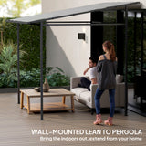 Metal Pergola Gazebo 238cm Width x 238cm Depth - Velmora