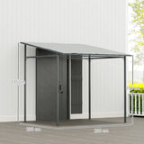 Metal Pergola Gazebo 238cm Width x 238cm Depth - Velmora