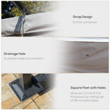 Metal Pergola Gazebo Awning Retractable Canopy 350cm Width x 350cm Depth - Velmora