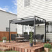 Metal Pergola With Retractable Roof 298cm Width x 213cm Depth - Velmora