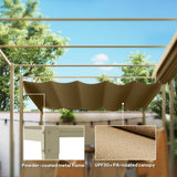 Metal Pergola With Retractable Roof 298cm Width x 297cm Depth - Velmora