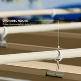 Metal Pergola With Retractable Roof 298cm Width x 297cm Depth - Velmora