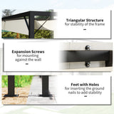 Metal Pergola With Sliding Canopy 397cm Width x 297cm Depth - Velmora
