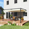 Metal Pergola With Sliding Canopy 397cm Width x 297cm Depth - Velmora