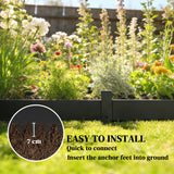 Metal Picket Garden Fence Panels 102cm Wide x 15cm High in Set Of 5 - Velmora