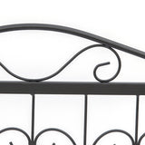 Metal Picket Garden Fence Panels 448cm Wide in Set Of 8 - Velmora