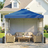 Metal Pop Up Gazebo 297cm Width x 297cm Depth With 3 Sidewalls - Velmora