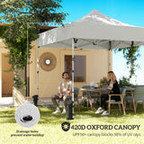 Metal Pop Up Gazebo 300cm Width x 300cm Depth With Sidewalls - Velmora