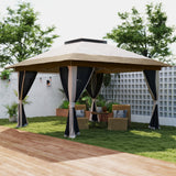 Metal Pop Up Gazebo 356cm Width x 356 Depth - Velmora