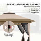 Metal Pop Up Gazebo 356cm Width x 356 Depth - Velmora