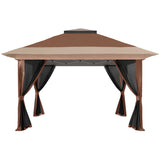 Metal Pop Up Gazebo 356cm Width x 356 Depth - Velmora