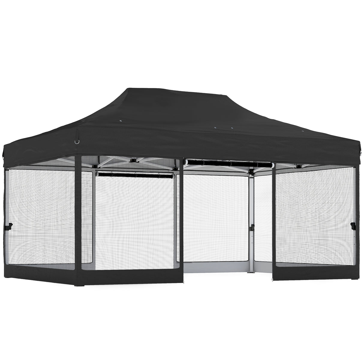 Metal Pop Up Gazebo 450cm Width x 300cm Depth With UPF50+ Heavy Duty - Velmora