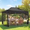 Metal Pop Up Gazebo 450cm Width x 300cm Depth With UPF50+ Heavy Duty - Velmora