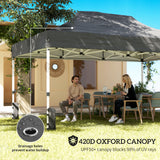 Metal Pop Up Gazebo 450cm Width x 300cm Depth With UPF50+ Heavy Duty - Velmora
