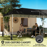 Metal Pop Up Gazebo Canopy 590cm Width x 297cm Depth With UV50+ Protection - Velmora
