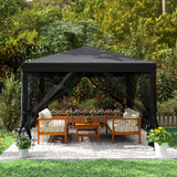 Metal Pop Up Gazebo Garden Tent Canopy 295cm Width x 295 Depth - Velmora