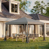 Metal Pop Up Gazebo Garden Tent Canopy 295cm Width x 295 Depth - Velmora