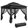 Metal Pop Up Gazebo Netting And Carry Bag 325cm Width x 325cm Depth - Velmora