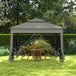 Metal Pop Up Gazebo Netting And Carry Bag 325cm Width x 325cm Depth - Velmora