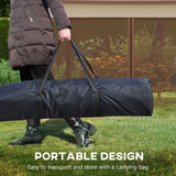 Metal Pop Up Gazebo Netting And Carry Bag 325cm Width x 325cm Depth - Velmora