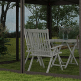 Metal Pop Up Gazebo Netting And Carry Bag 325cm Width x 325cm Depth - Velmora