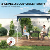 Metal Pop Up Gazebo Party Tent 285cm Width x 285cm Depth - Velmora