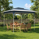 Metal Pop Up Gazebo Party Tent 285cm Width x 285cm Depth - Velmora