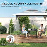 Metal Pop Up Gazebo Party Tent 285cm Width x 285cm Depth - Velmora