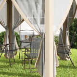 Metal Pop Up Gazebo Party Tent Canopy 405cm Width x 340cm Depth - Velmora