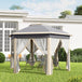 Metal Pop Up Gazebo Party Tent Canopy 405cm Width x 340cm Depth - Velmora