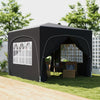Metal Pop Up Gazebo Shelter 300cm Width x 300 Depth - Velmora