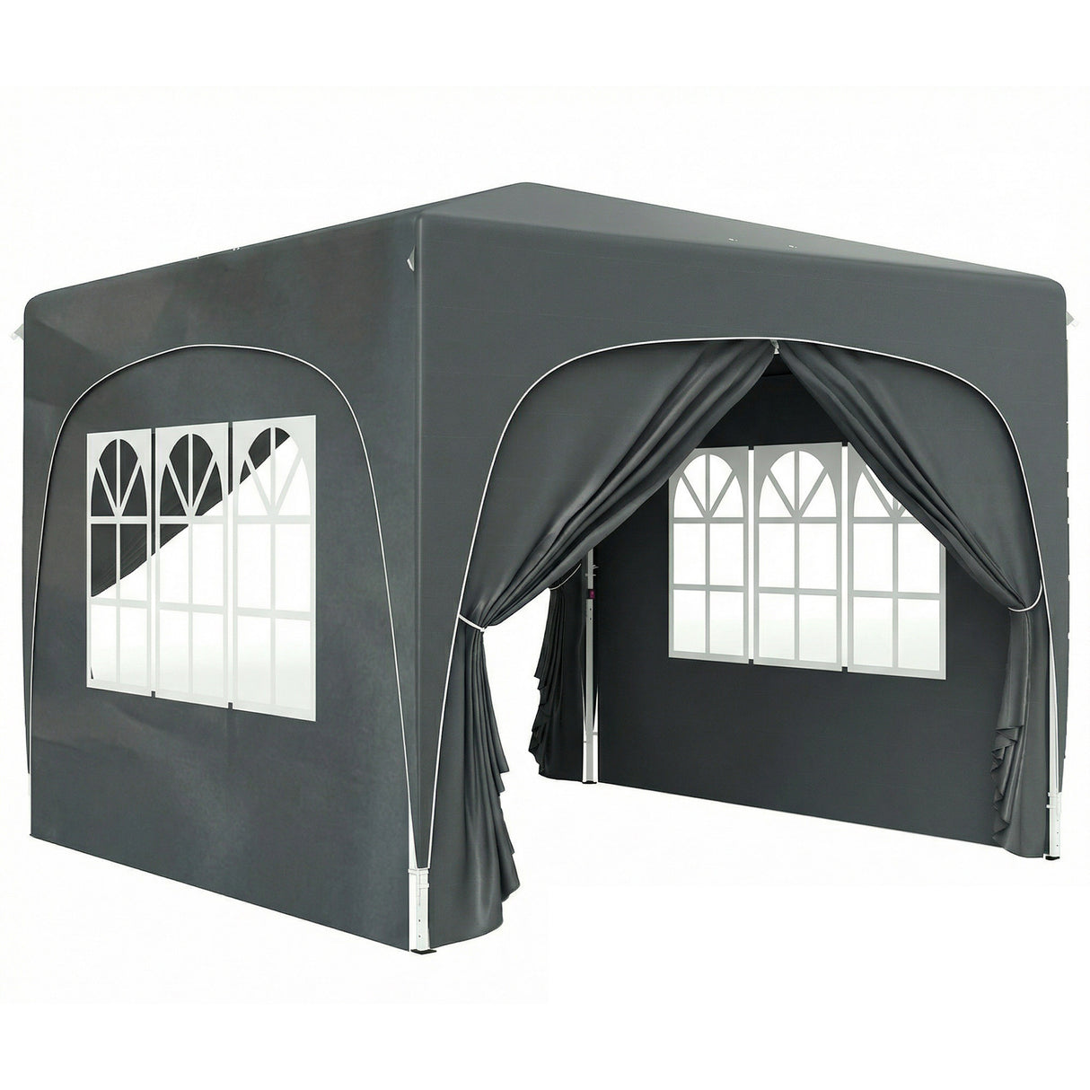 Metal Pop Up Gazebo Shelter 300cm Width x 300 Depth - Velmora