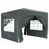 Metal Pop Up Gazebo Shelter 300cm Width x 300 Depth - Velmora
