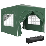 Metal Pop Up Gazebo Shelter 300cm Width x 300 Depth - Velmora