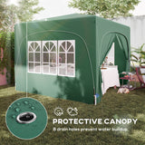 Metal Pop Up Gazebo Shelter 300cm Width x 300 Depth - Velmora