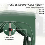 Metal Pop Up Gazebo Shelter 300cm Width x 300 Depth - Velmora