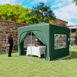 Metal Pop Up Gazebo Shelter 300cm Width x 300 Depth - Velmora