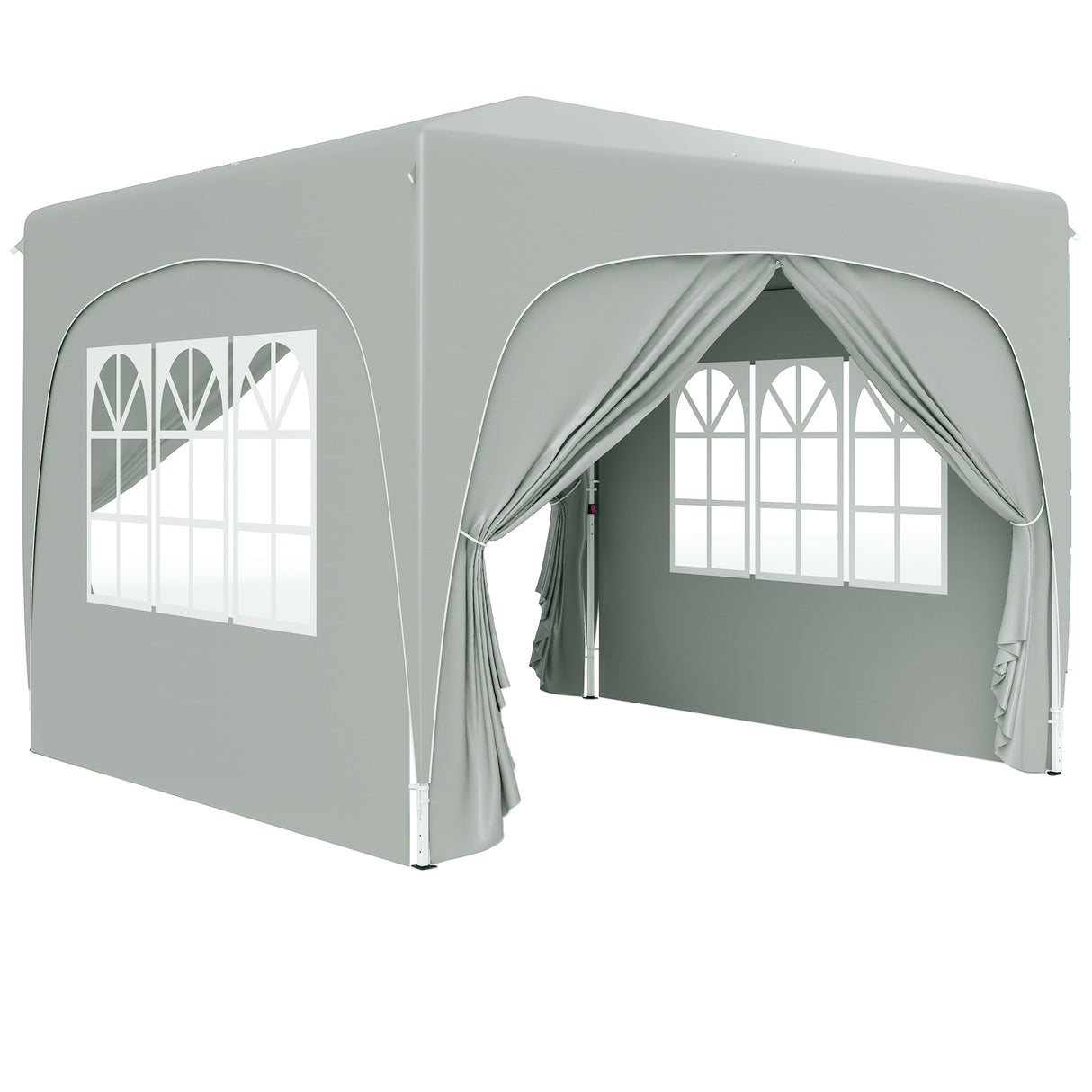 Metal Pop Up Gazebo Shelter 300cm Width x 300 Depth - Velmora