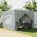 Metal Pop Up Gazebo Shelter 300cm Width x 300 Depth - Velmora