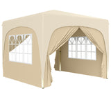 Metal Pop Up Gazebo Shelter 300cm Width x 300 Depth - Velmora
