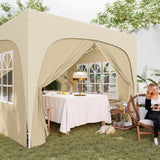 Metal Pop Up Gazebo Shelter 300cm Width x 300 Depth - Velmora