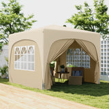 Metal Pop Up Gazebo Shelter 300cm Width x 300 Depth - Velmora