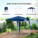 Metal Pop Up Gazebo Tent 297cm Width x 297cm Depth - Velmora
