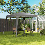 Metal Pop Up Gazebo Tent 297cm Width x 297cm Depth - Velmora