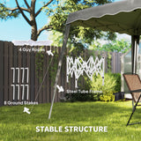 Metal Pop Up Gazebo Tent 297cm Width x 297cm Depth - Velmora
